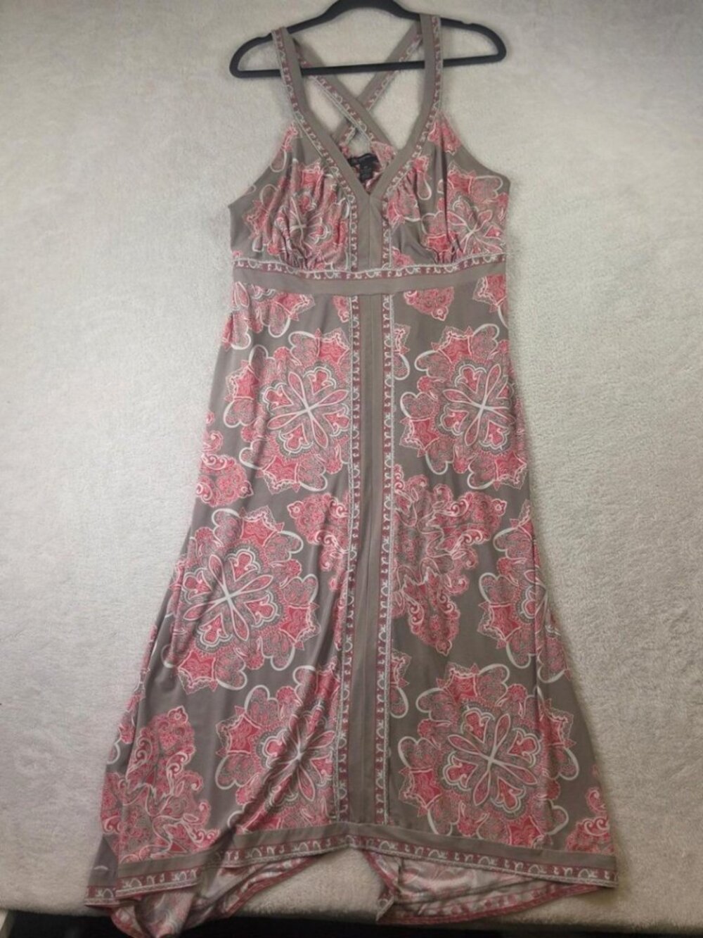 INC International Concepts Women's Pink and Grey Dress
